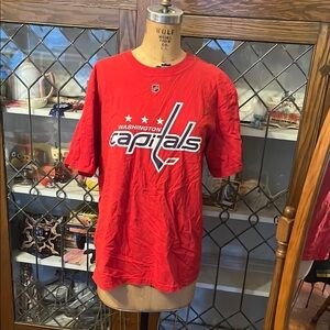 Reebok Washington Capitals Red Logo Tee